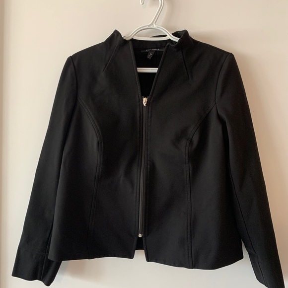 Structured Black Jacket with Stretch - Picture 1 of 7